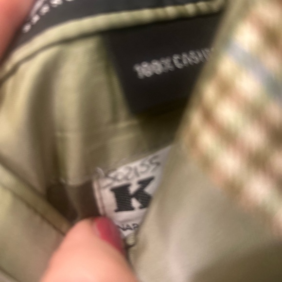 Men's Kiton tan and light blue 100% cashmere blazer! Classic! 52, 7L (US 42) - Picture 9 of 14